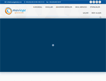 Tablet Screenshot of maviegekoleji.com